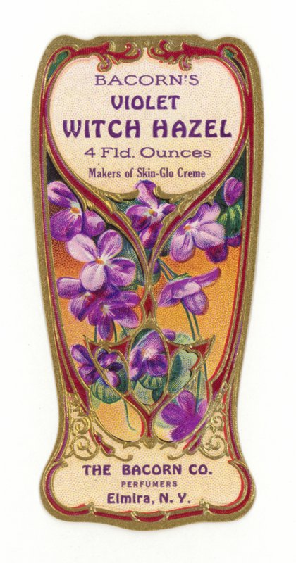 Bacorns Violet Witch Hazel Label af American School