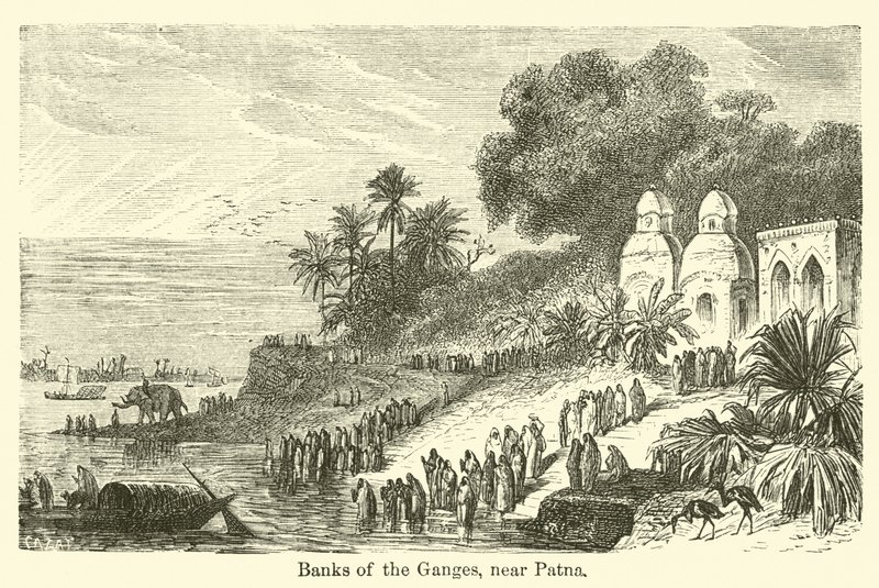 Banks of the Ganges, nær Patna af American School