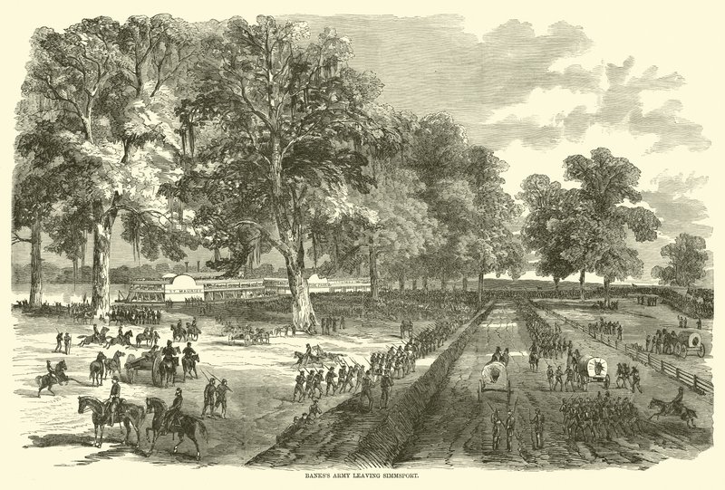 Banks hær forlader Simmsport, maj 1863 af American School
