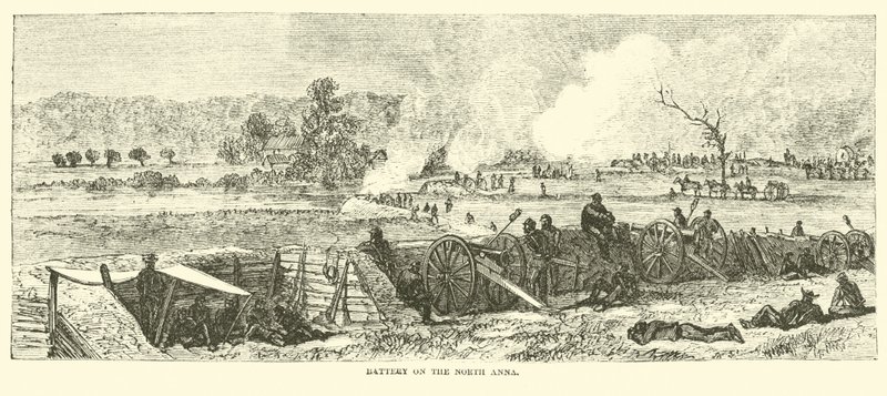 Batteri på North Anna, maj 1864 af American School