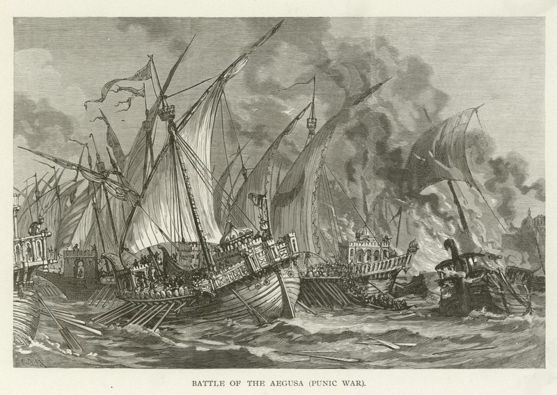 Slaget ved Aegusa, 1. puniske krig, 241 f.Kr af American School