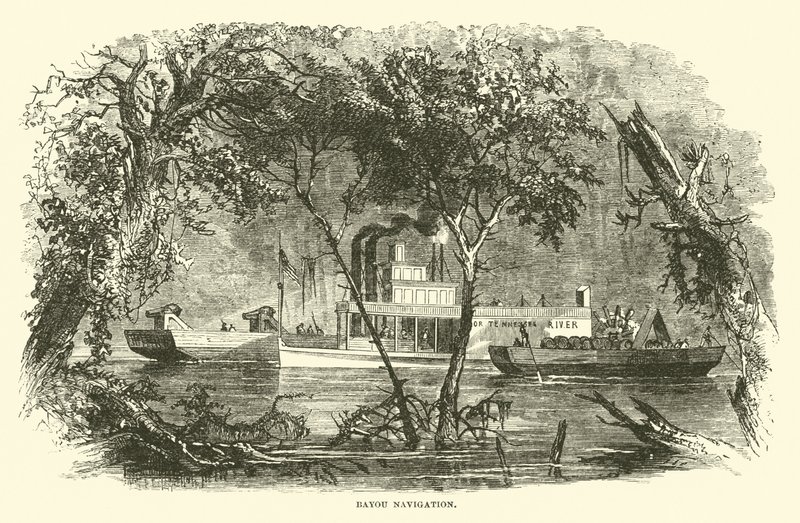 Bayou Navigation, marts 1863 af American School