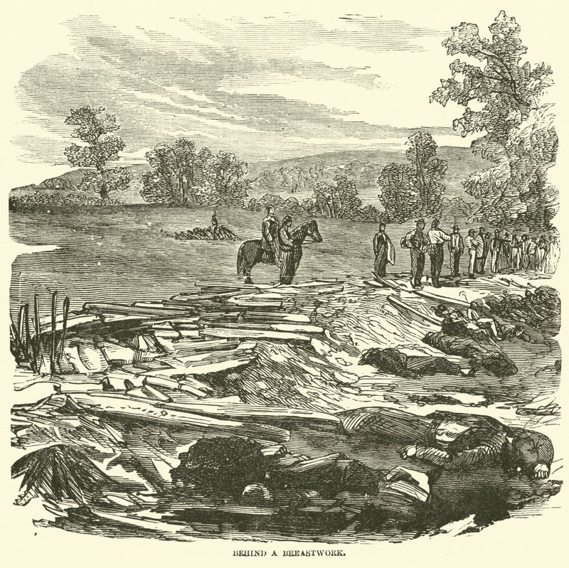 Bag et brystværk, september 1862 af American School