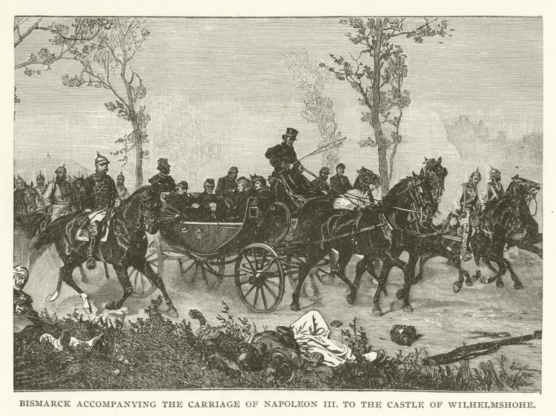 Bismarck ledsager Napoleon III