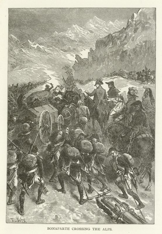 Bonaparte krydser alperne af American School