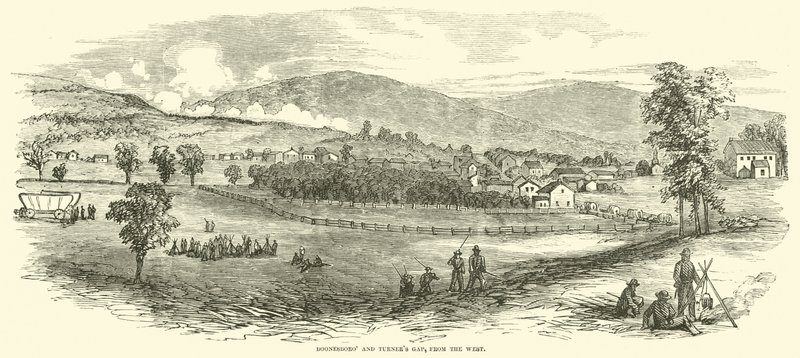 Boonesboro og Turners Gap, fra Vesten, september 1862 af American School