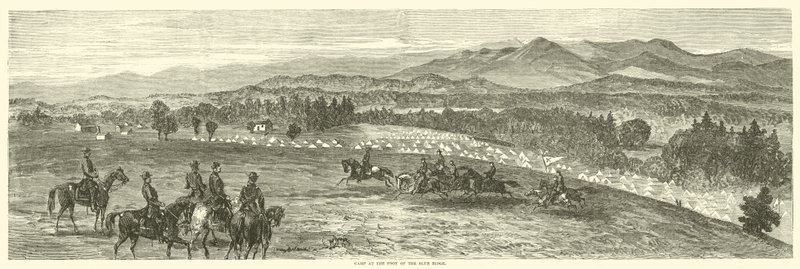 Lejr ved foden af Blue Ridge, oktober 1863 af American School