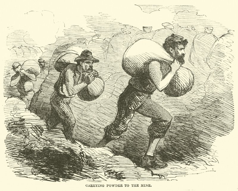 Bære pulver til minen, juli 1864 af American School