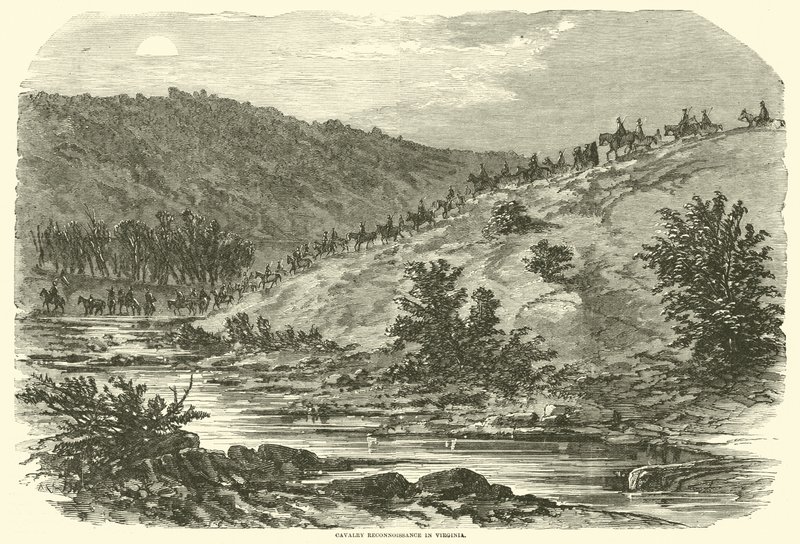 Kavaleri rekognoscering i Virginia, september 1862 af American School