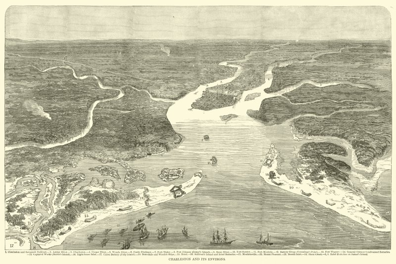 Charleston og dens omegn, juli 1863 af American School