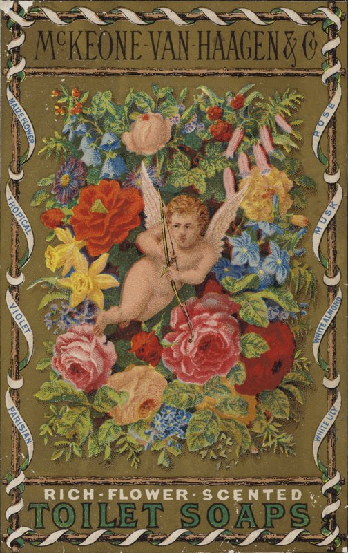 Kerub med blomster af American School