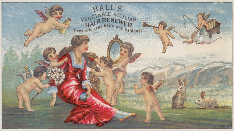 Cherubs Brushing Ladys Hair af American School