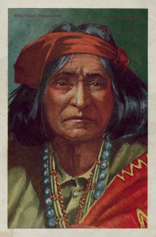 Chief Thunderbird (farve litho) af American School