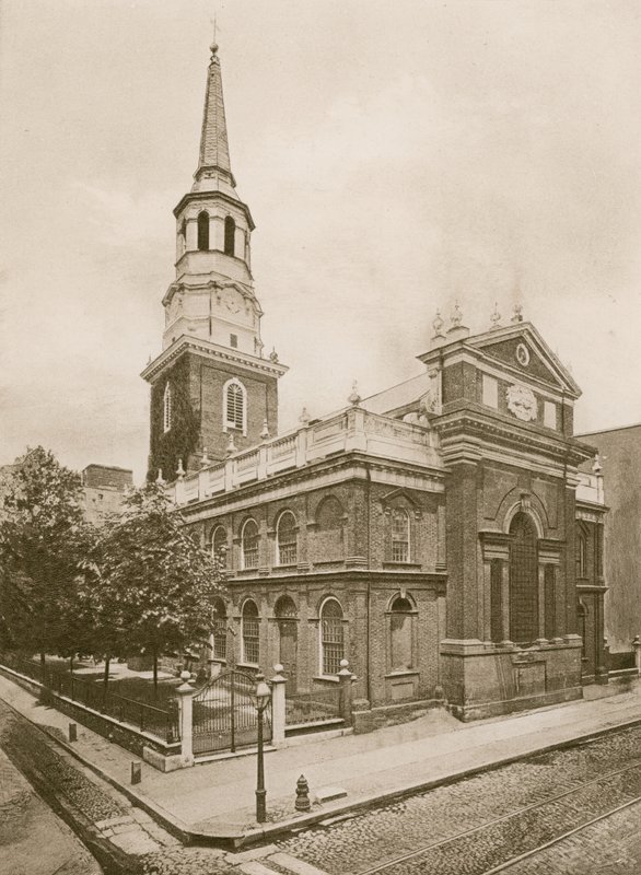 Christ Church, Philadelphia (fotogravure) af American School