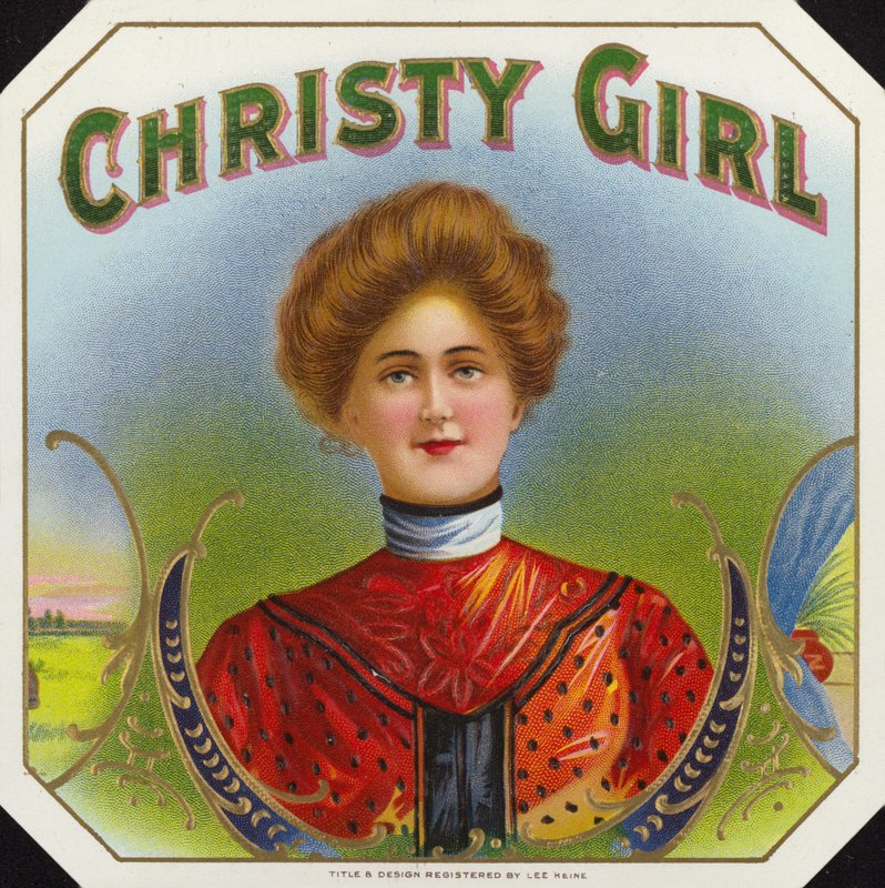 Christy Girl, Cigar Label af American School