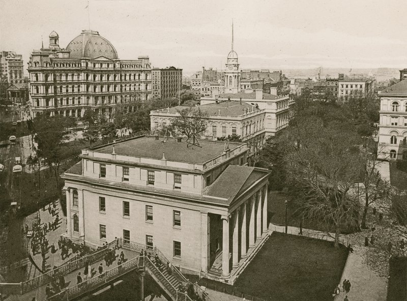 City Hall Park, N.Y (fotogravure) af American School