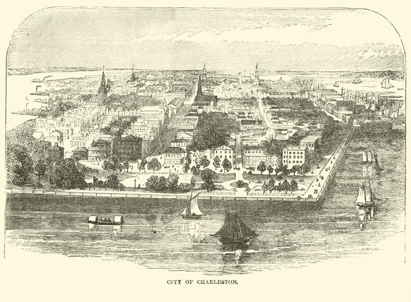 Byen Charleston, maj 1862 af American School