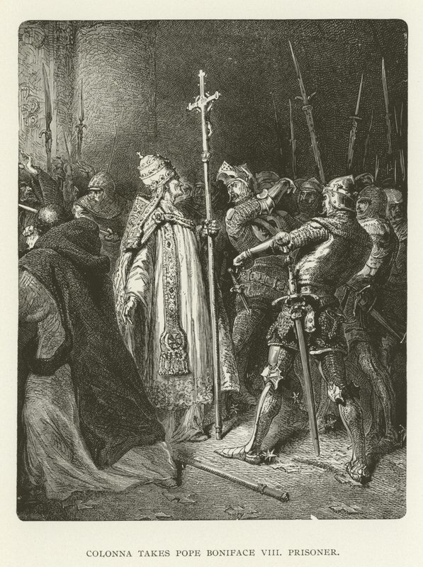 Colonna tager pave Boniface VIII til fange af American School
