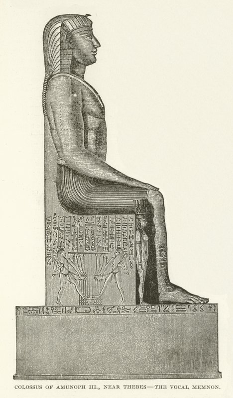Colossus of Amunoph III, nær Theben, Vocal Memnon af American School