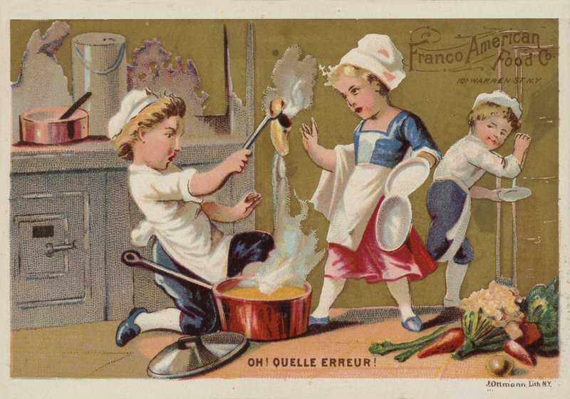 Kokker forkælende middag i køkkenet! af American School