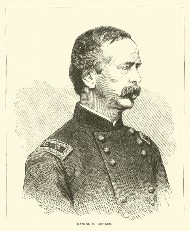 Daniel E Sickles, maj 1863 af American School