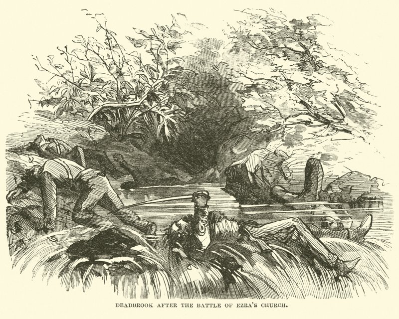 Deadbrook efter slaget ved Ezras Church, august 1864 af American School