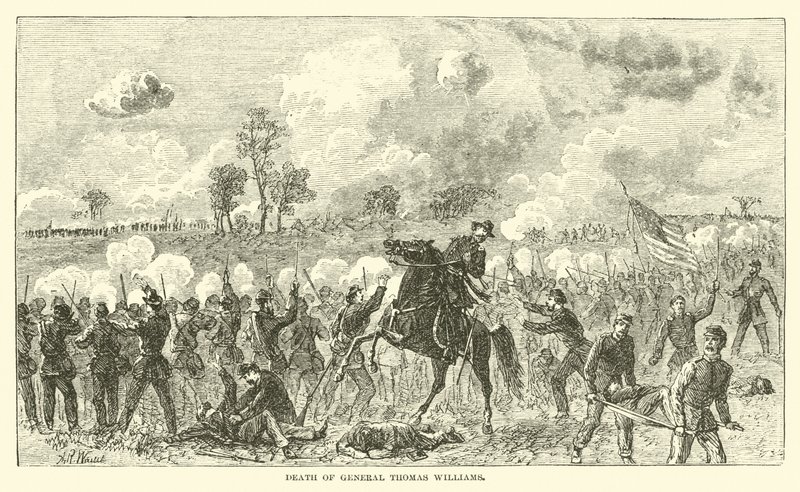 General Thomas Williams død, august 1862 af American School