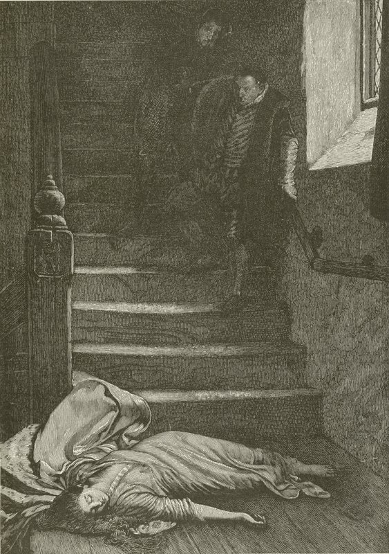 Death of Miss Langdon, fra maleriet af Wm Fred Yeames af American School