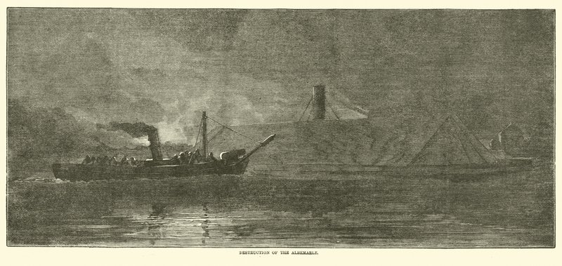 Ødelæggelse af Albemarle, oktober 1864 af American School