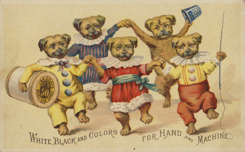 Hund danser i tøj af American School