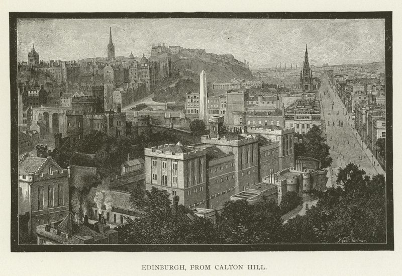 Edinburgh, fra Calton Hill af American School