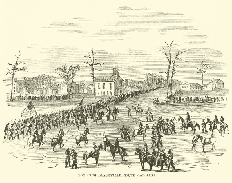 Indrejse i Blackville, South Carolina, januar 1865 af American School