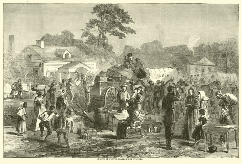 Udvandring af konfødererede fra Atlanta, september 1864 af American School
