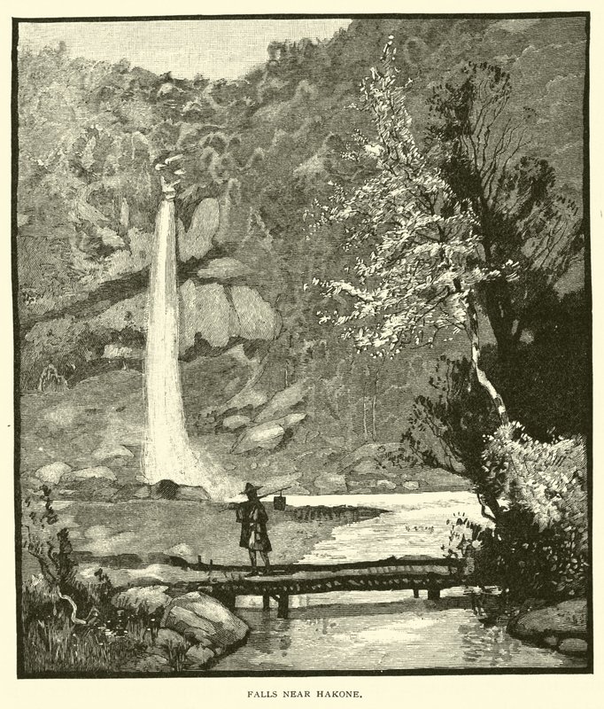 Vandfald nær Hakone af American School