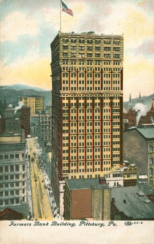 Farmers Bank Building, Pittsburgh, Pennsylvania, USA (farve litho) af American School