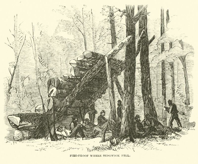 Brandsikker, hvor Sedgwick faldt, maj 1864 af American School