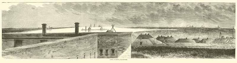 Fort Jackson, Savannah, december 1864 af American School