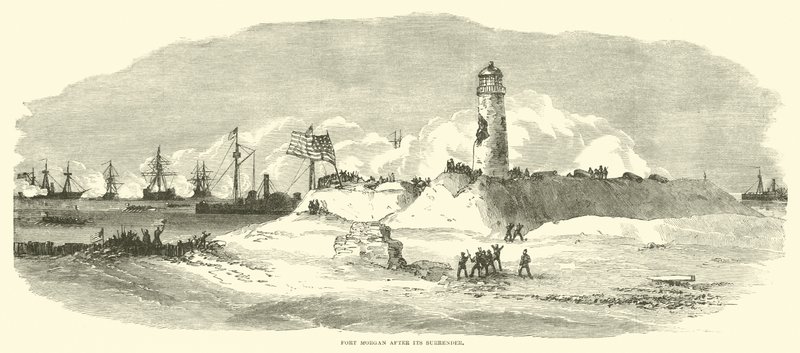 Fort Morgan efter dets overgivelse, august 1864 af American School
