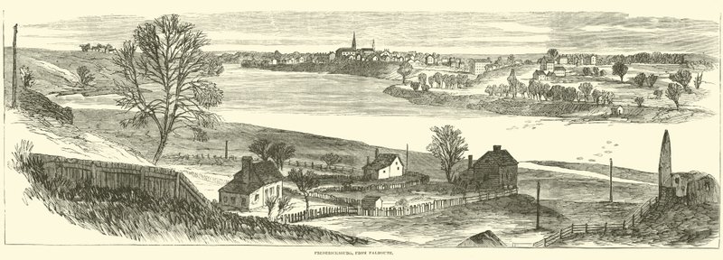 Fredericksburg, fra Falmouth, november 1862 af American School