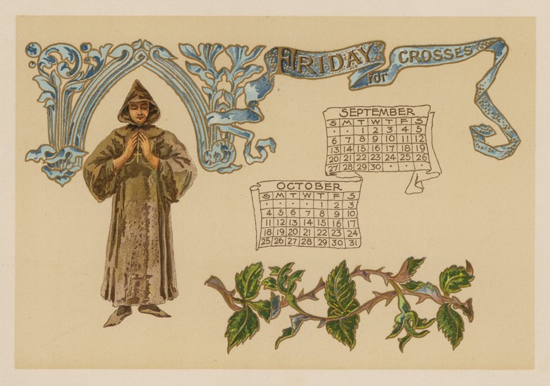 Fredag for kors (chromolitho) af American School