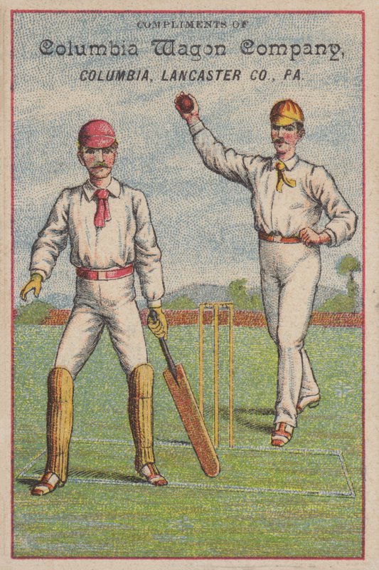 Spil cricket (chromolitho) af American School