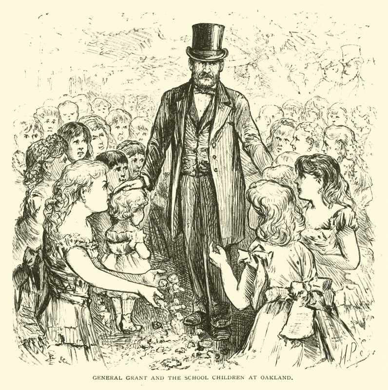 General Grant og skolebørnene i Oakland af American School