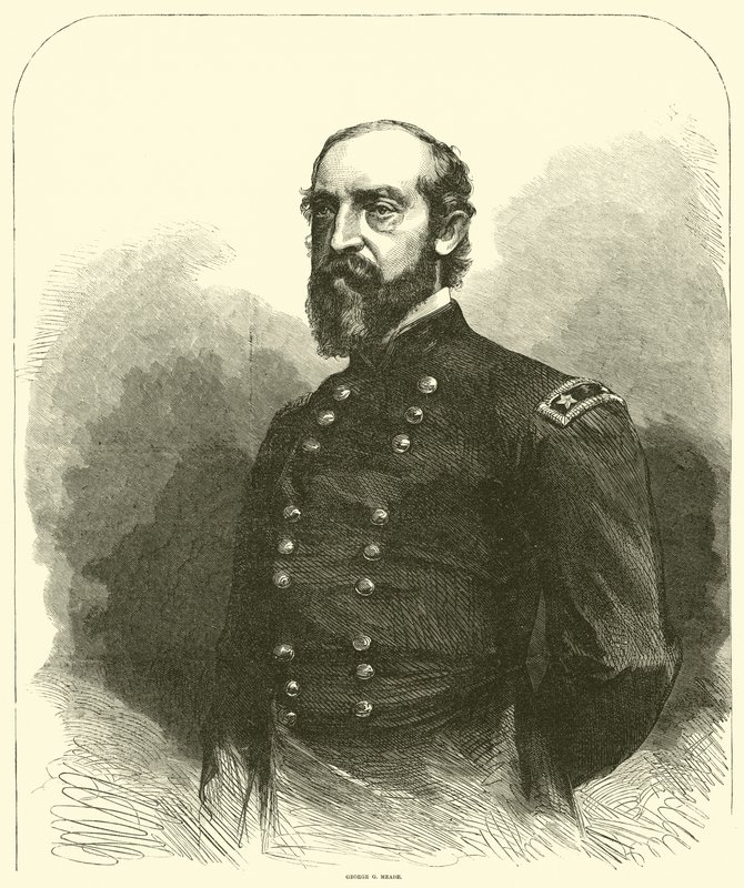 George G Meade, maj 1863 af American School