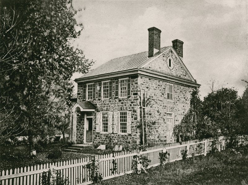 George Washingtons hovedkvarter, Valley Forge (fotogravure) af American School