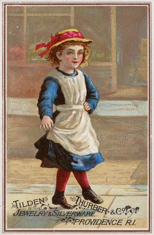 Pige, der hopper legende (chromolitho) af American School