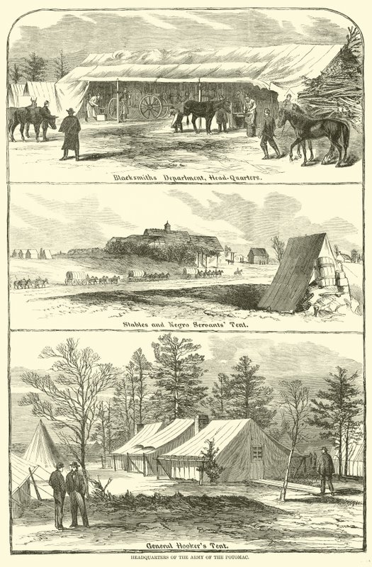 Hovedkvarter for Army of the Potomac, januar-april 1863 af American School