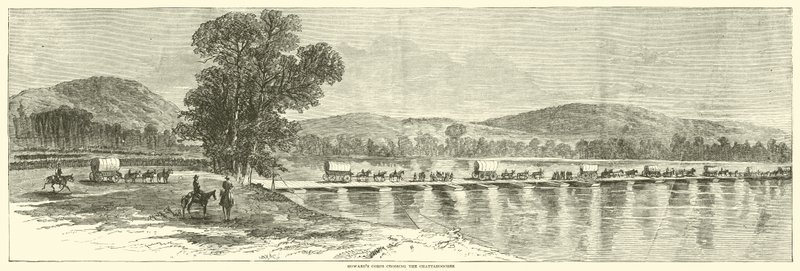 Howards korps krydser Chattahoochee, juli 1864 af American School