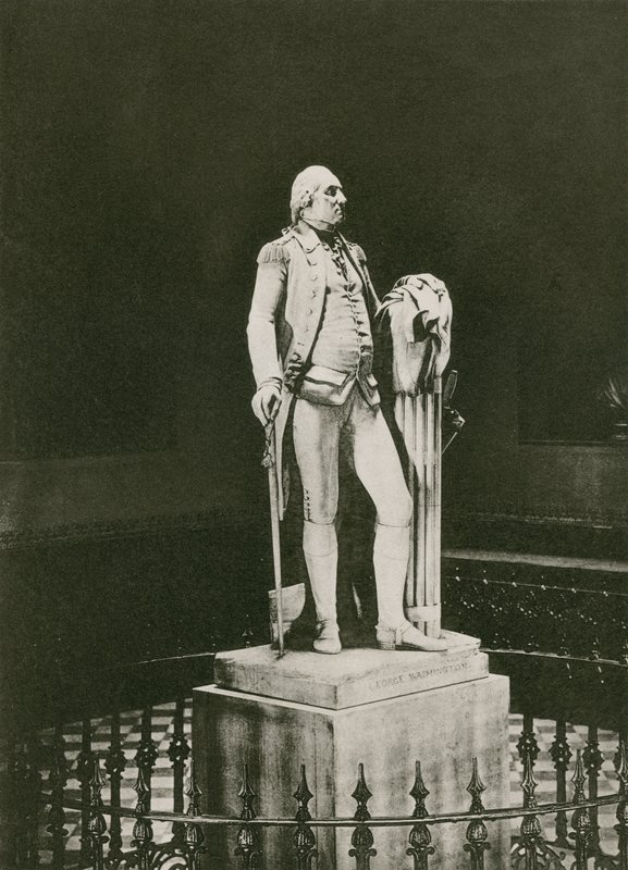 Hudsons Statue af George Washington (fotogravure) af American School
