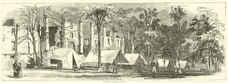 I lejren ved Warrenton Springs, oktober 1863 af American School