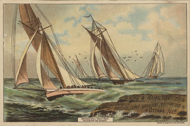 International Yacht Race, The Puritan og Genesta af American School